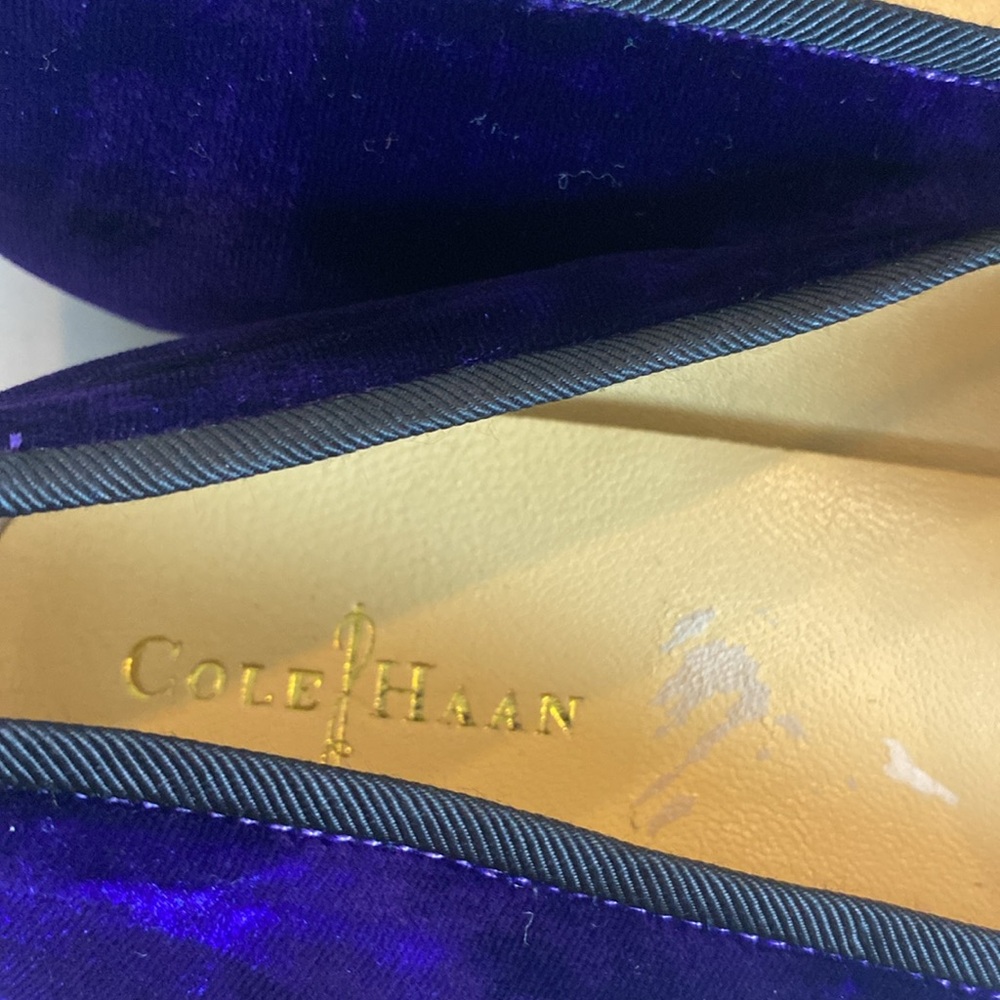 Cole Haan Women's Purple Sabrina Velvet Loafer - Picture 6 of 8